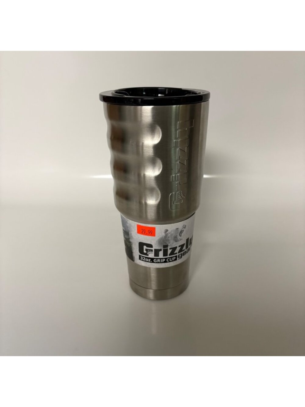 Grizzly 32oz Grip Cup Stainless Steel Tumbler Double-Wall Sweat-Free Design NEW